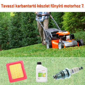 Tavaszi karbantartó készlet fűnyíró motorhoz 7.