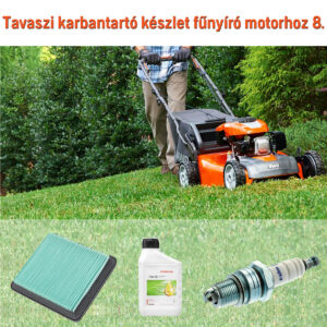 Tavaszi karbantartó készlet fűnyíró motorhoz 8.